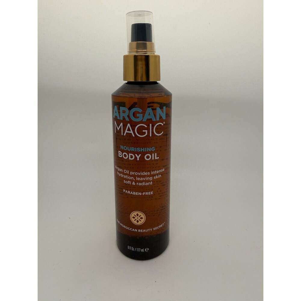 Argan Magic Nourishing Body Oil with Argan & Almond Oil 6 FLOz 177 mL New
